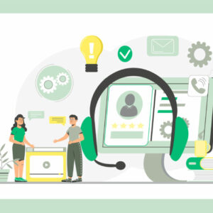 コールセンターの品質管理とは？改善するための評価指標やポイントのイラスト